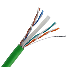 Wirepath™ Cat 6 550MHz Unshielded Riser Wire - 1000 ft. Nest in Box (Green)                                                   