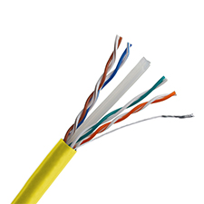 Wirepath™ Cat 6 550MHz Unshielded Riser Wire - 1000 ft. Nest in Box (Yellow)                                                  