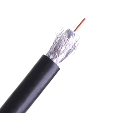Wirepath™ RG6 CCS Coaxial Cable - Plenum - 500 ft. Spool (Black) 