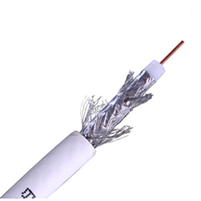 Wirepath™ RG6/U Quadshield CCS Coaxial Cable - 500 ft. Spool in Box (White) 