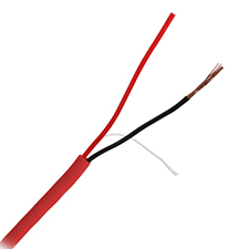 Wirepath™ 18 AWG 2-Conductor Copper Security Wire - 1000 ft. Spool (Red) 