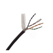 Wirepath™ Cat 5e 350MHz Direct Burial Wire - 1000 ft. Wood Drum (Black) 