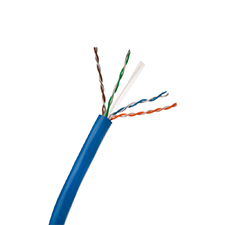 Wirepath™ Cat 6A 550MHz Unshielded Plenum Wire - 1000 ft. Spool (Blue) 