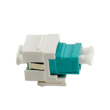 Cleerline SSF™ Fiber Optic Keystone Insert with Duplex LC Multimode (Light Almond) 