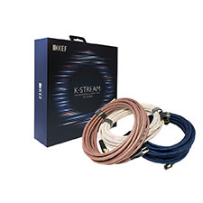 KEF K-Stream Interconnect Cable - Titanium/Red 