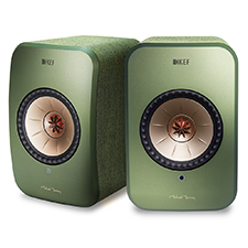 KEF LSX Wireless Speakers - Olive 
