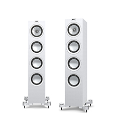 KEF Q Series Q550 Floorstanding Loudspeaker - 5.25' | Linear White (Each) 