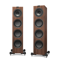 KEF Q Series Q750 Floorstanding Loudspeaker - 6.5' | Linear Walnut (Each) 