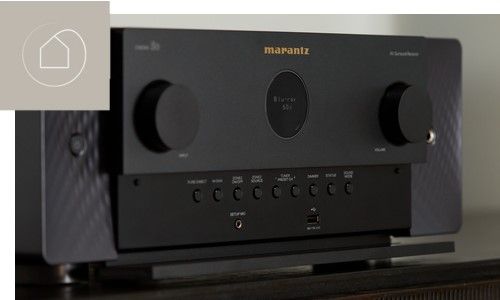 Upclose image of the front of the Marantz Cinema 50