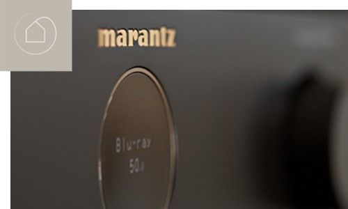 Upclose image of the front of the Marantz Cinema 70S
