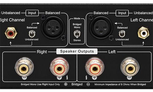 Zoomed-in view of speaker outputs
