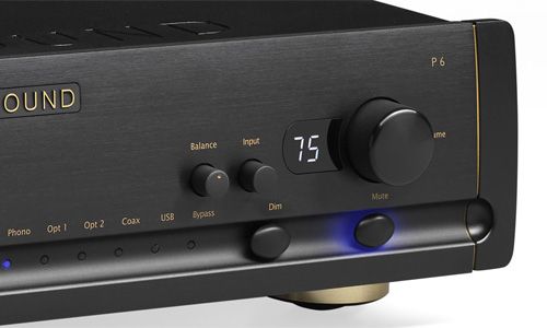 Volume control dials on front of amp
