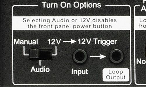 Turn on options switch on back of amp