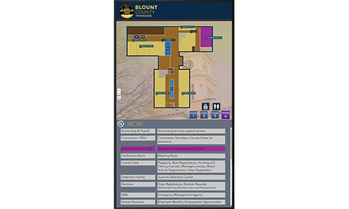 Directory Map of government building