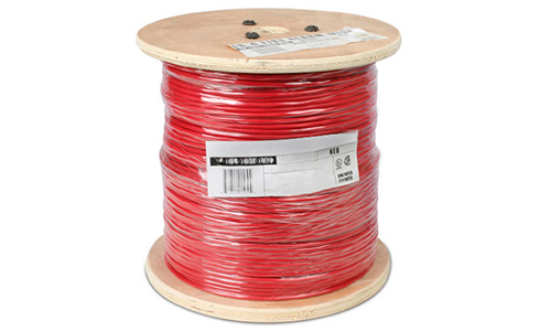 Wirepath security wire on spool in red