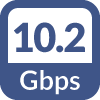 Binary 10 Gbps Icon