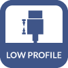 Binary low profile icon