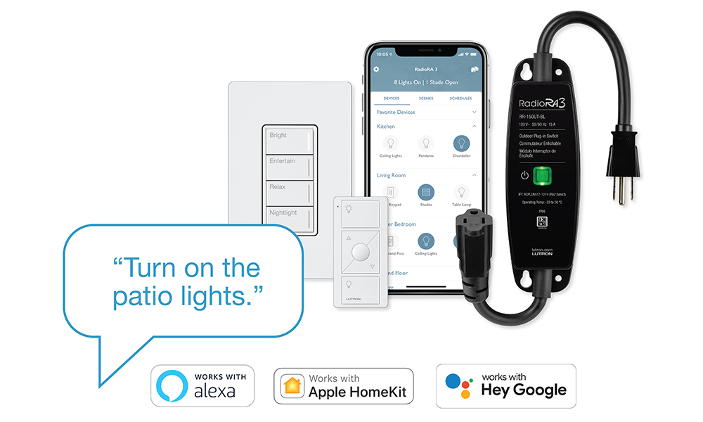 Lutron RadioRA 3 Outdoor Plug-in Switch test