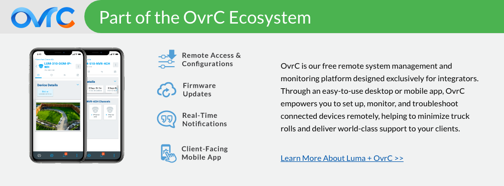 Luma OvrC Info banner