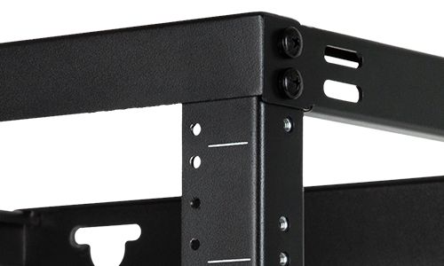 Close up of the powder coated corner of the SM-WM-19