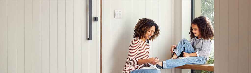 Ring Alarm Range Extender on a wall