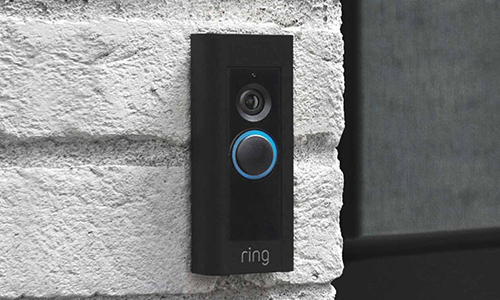 Ring Pro Video Doorbell ourside a front door