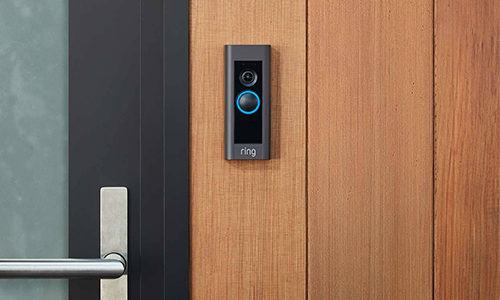 Ring Video Doorbell Pro on a wall