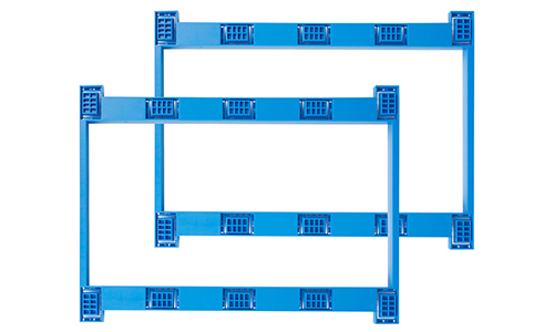 Blue rectangular brackets