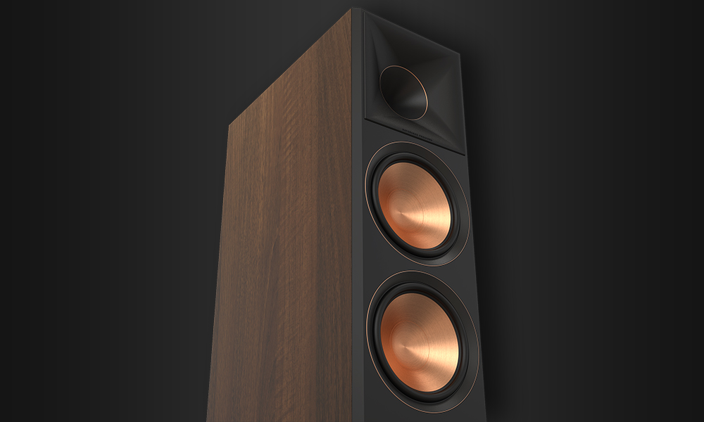 Rendering of a speaker and its components expanded