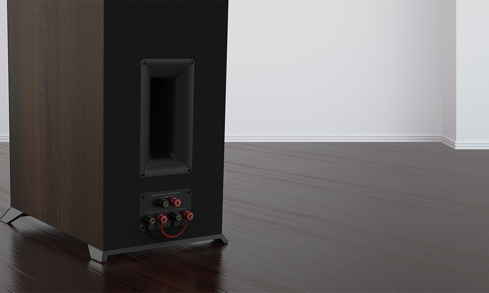Rendering of a speaker and its components expanded