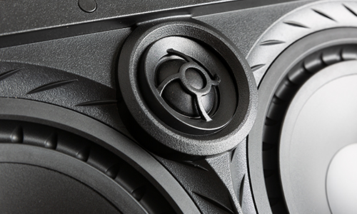 Close up of tweeter