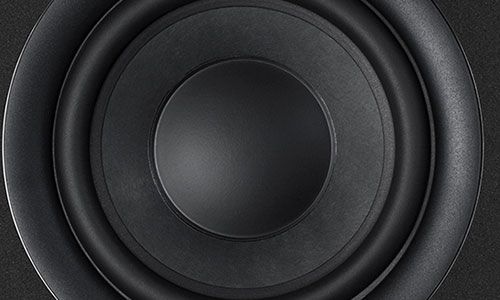 Zoomed in view of subwoofer