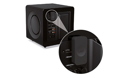 KEF subwoofer expansion port