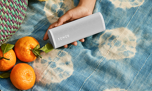 SONOS ROAM out on a picnic blanket