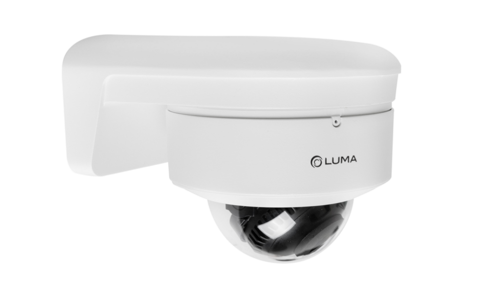 Luma x20 bullet camera on mount