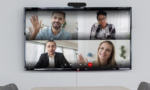 Teams meeting on computer screen