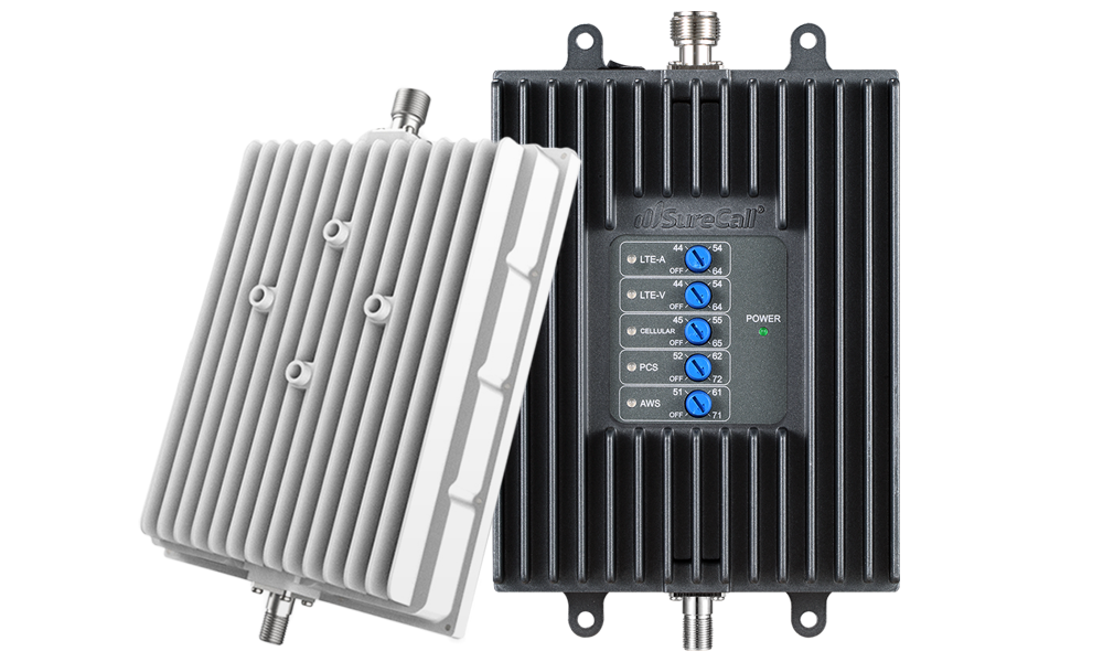 Fusion4Home Max outside amplifier, outside Yagi antenna, inside panel antenna